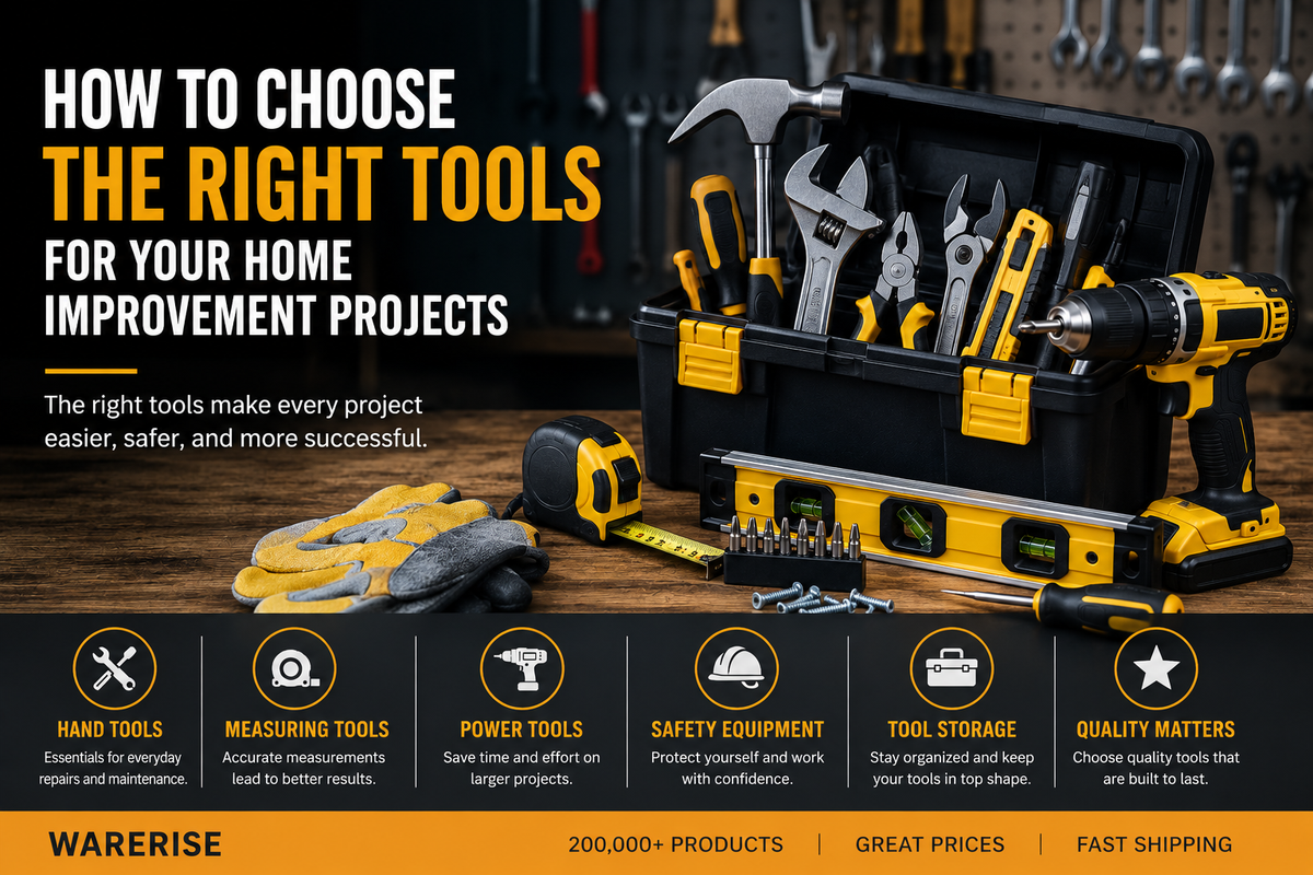 How to Choose the Right Tools for Home Improvement Projects | Warerise