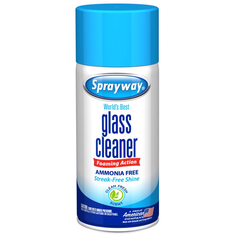 Sprayway Fresh Scent Glass Cleaner 6 oz Foam (Pack of 12)
