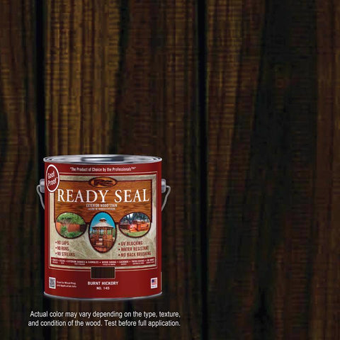 Ready Seal Goof Proof Semi-Transparent Flat Burnt Hickory Oil-Based Wood Stain/Sealer 1 gal (Pack of 4)