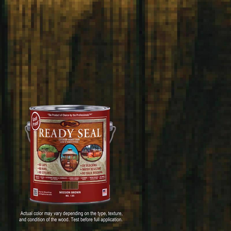 Ready Seal Goof Proof Semi-Transparent Flat Mission Brown Oil-Based Penetrating Wood Stain/Sealer 1 (Pack of 4)