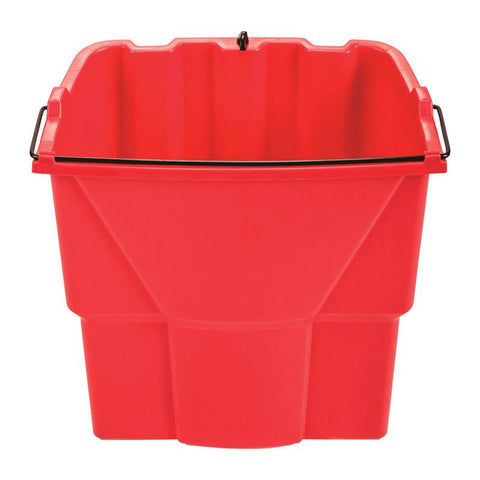 Rubbermaid WaveBrake 18 qt Wringer Bucket Red (Pack of 6)