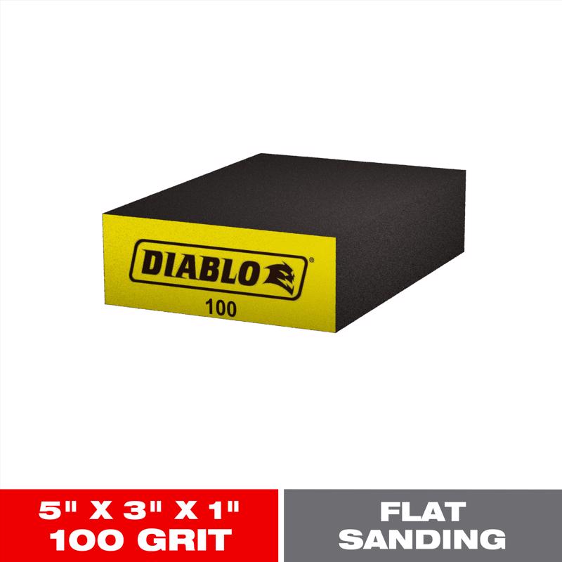 Diablo 5 in. L X 3 in. W X 1 in. 100 Grit Fine Flat Surface Sanding Sponge
