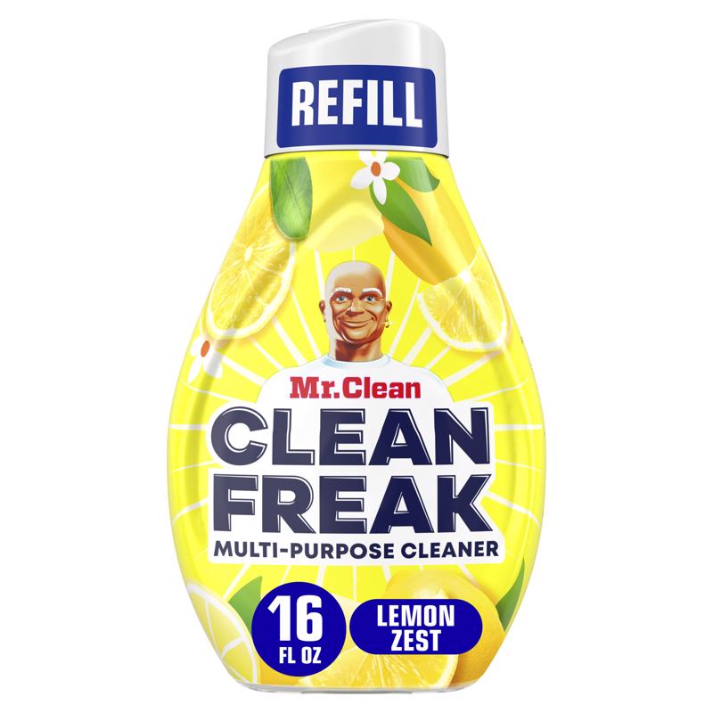 Mr. Clean Clean Freak Lemon Zest Scent Deep Cleaning Mist Refill Liquid 16 oz (Pack of 6)