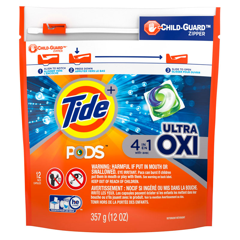 Tide Oxi Original Scent Laundry Detergent Pod 12 pk (Pack of 6)
