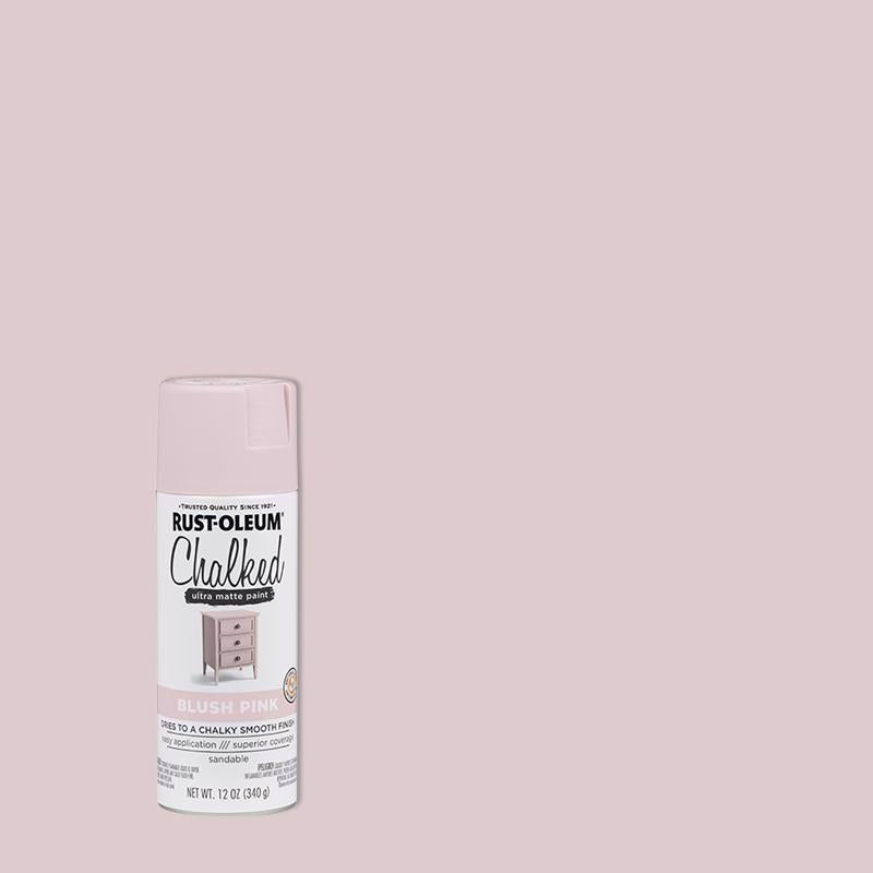 Pintura Rust-Oleum Chalked Mate Rosa Rubor Acabado Tiza 12 oz