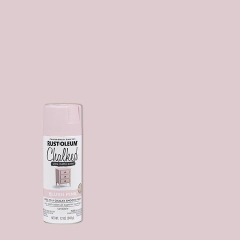 Rust-Oleum Chalked Matte Blush Pink Chalky Finish Paint 12 oz