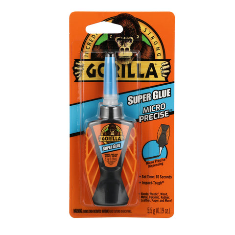 Gorilla High Strength Clear All Purpose Super Glue 0.19 oz (Pack of 6)