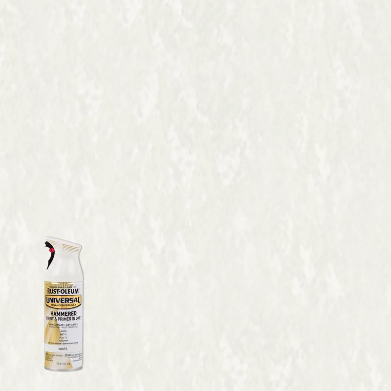 Rust-Oleum Universal Hammered White Paint+Primer Spray Paint 12 oz (Pack of 6)