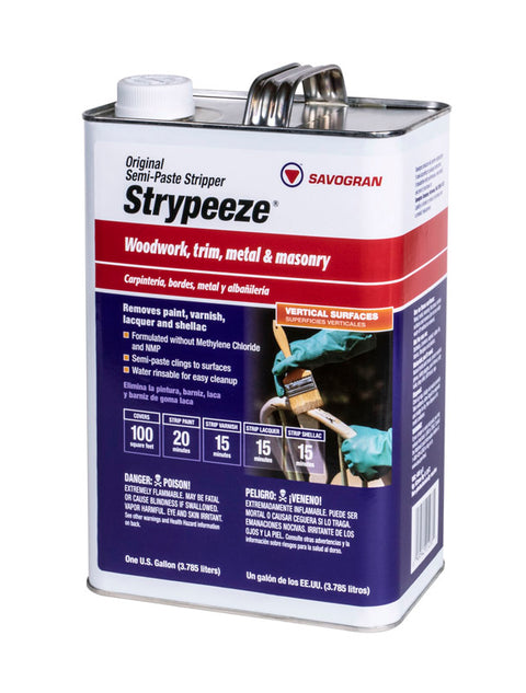 Savogran Strypeeze Paint and Varnish Remover 1 gal (Pack of 4)