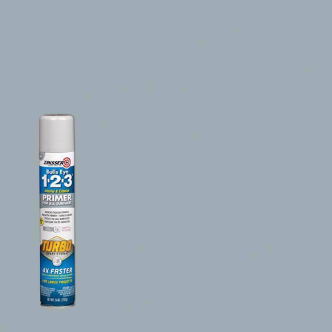 Zinsser Bulls Eye 123 Turbo Gray Oil-Based Alkyd Oil Primer 26 oz (Pack of 6)