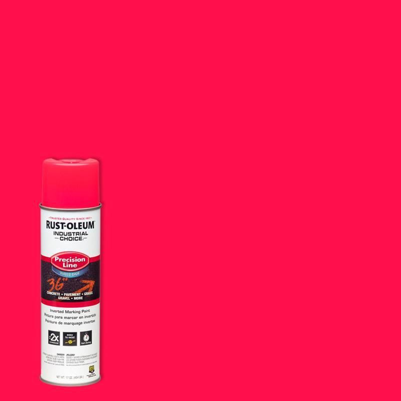 Rust-Oleum Industrial Choice Fluorescent Pink Inverted Marking Paint 17 oz (Pack of 6)