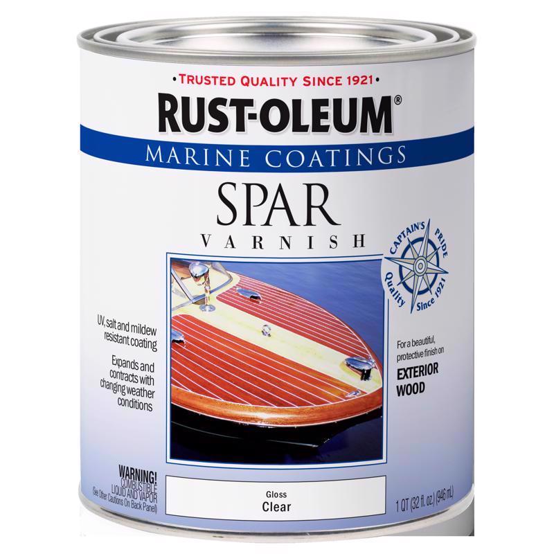Rust-Oleum Gloss Clear Oil-Based Marine Spar Varnish 1 qt