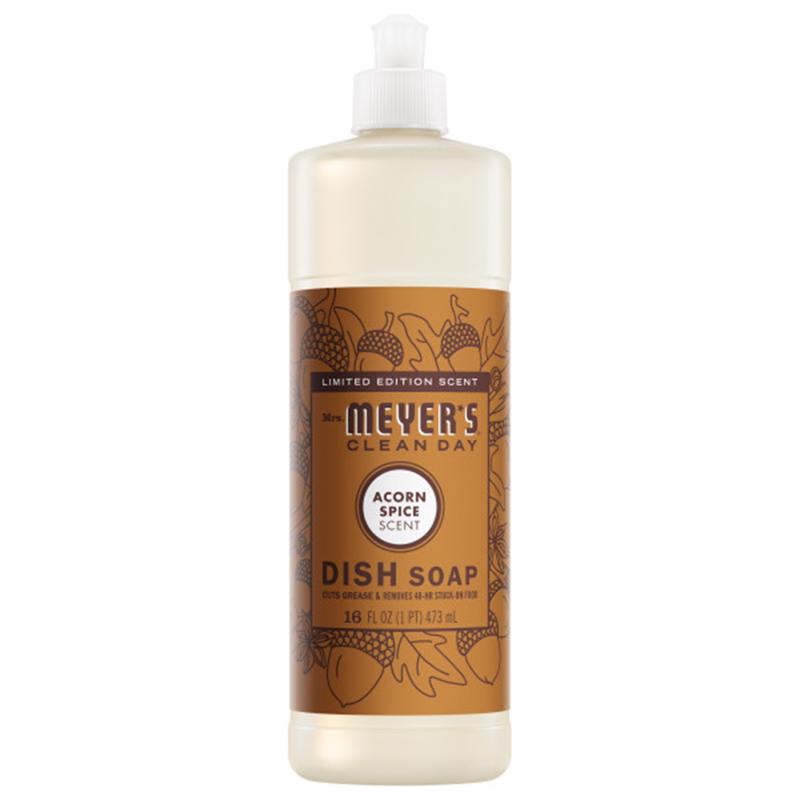 Mrs. Meyer's Clean Day Acorn Spice Scent Liquid Dish Soap 16 oz 1 pk (Pack of 6)