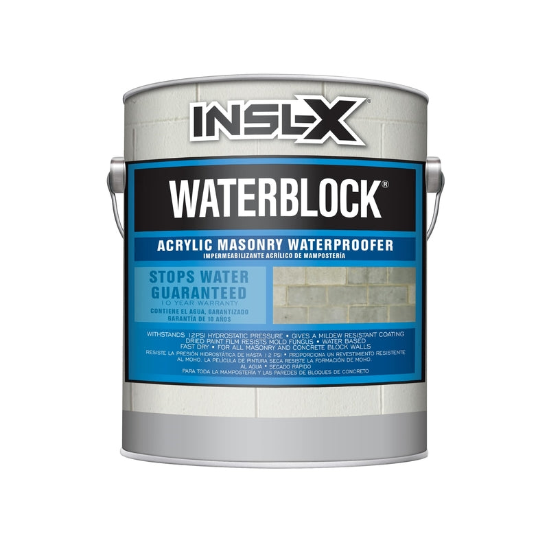 Insl-X WaterBlock White Acrylic Waterproofing Concrete Stain 1 gal