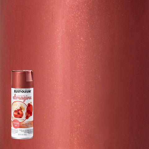 Rust-Oleum Imagine Smooth Chrome Red Spray Paint 10 oz (Pack of 4)