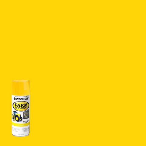 Rust-Oleum Specialty Indoor and Outdoor Gloss John Deere Yellow Farm & Implement 12 oz (Pack of 6)