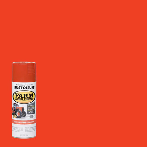 Rust-Oleum Specialty Indoor and Outdoor Gloss Allis Chalmers Orange Farm & Implement 12 oz (Pack of 6)