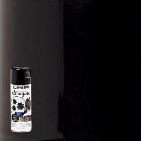 Rust-Oleum Imagine Gloss Black Basecoat Spray Paint 11 oz (Pack of 4)