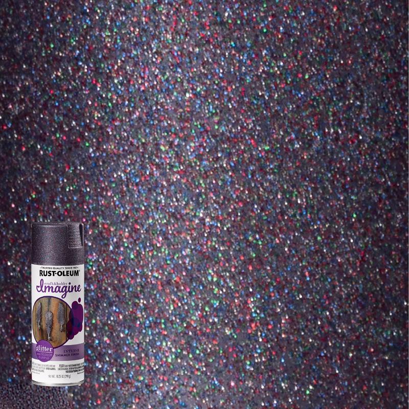 Rust-Oleum Imagine Glitter Purple Spray Paint 10.25 oz (Pack of 4)