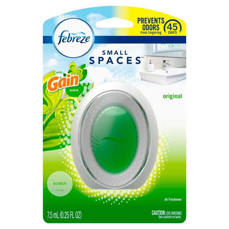 Febreze Small Spaces Original Gain Scent Air Freshener 0.25 oz Liquid 1 pk (Pack of 6)