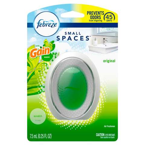 Febreze Small Spaces Original Gain Scent Air Freshener 0.25 oz Liquid 1 pk (Pack of 6)