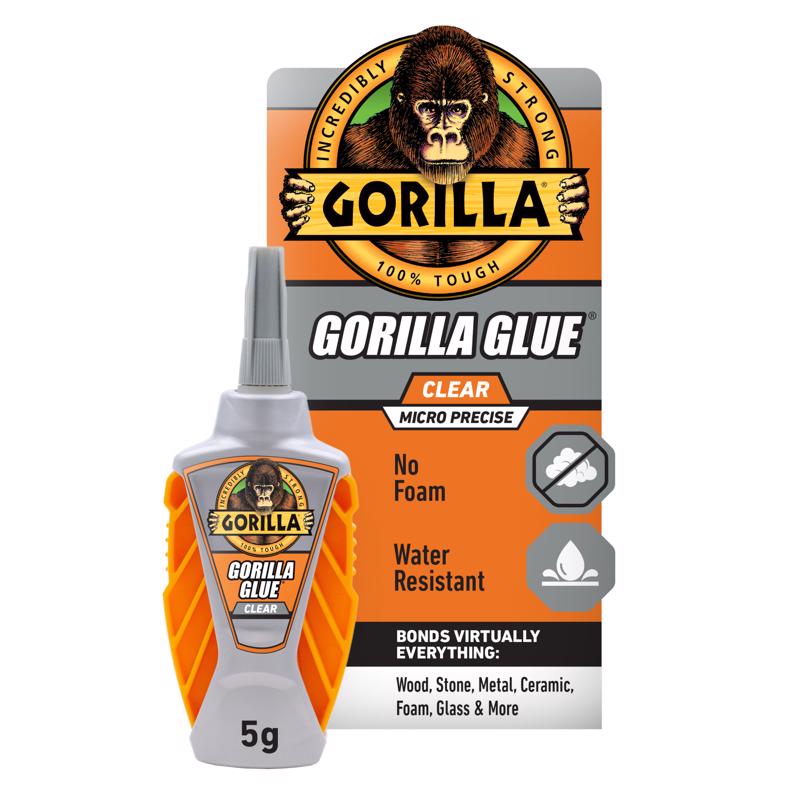 Gorilla Micro Precise High Strength Hybrid Adhesive Clear Glue 5 gm (Pack of 6)