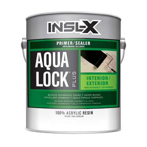 Insl-X Aqua Lock Plus Black Flat Water-Based Acrylic Primer and Sealer 1 gal