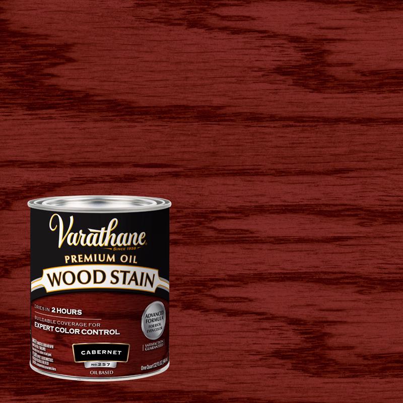 Varathane Premium Semi-Transparent Cabernet Oil-Based Urethane Modified Alkyd Wood Stain 1 qt (Pack of 2)