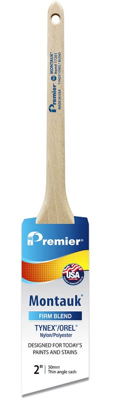 Premier Montauk 2 in. Firm Thin Angle Sash Paint Brush (Pack of 6)