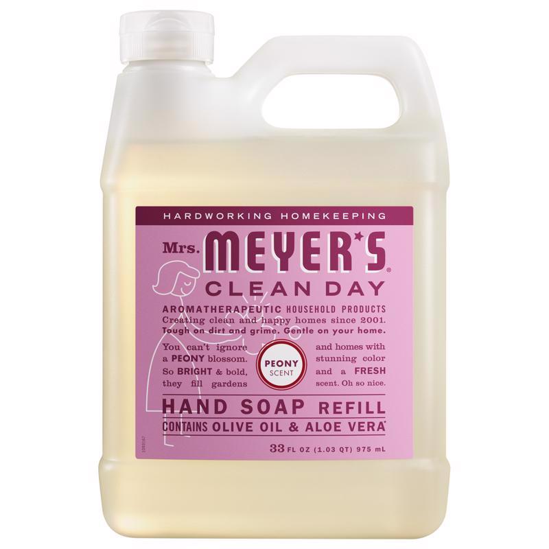 Mrs. Meyer's Clean Day Peony Scent Hand Soap Refill 33 oz