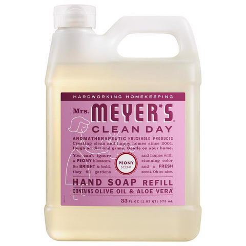 Mrs. Meyer's Clean Day Peony Scent Hand Soap Refill 33 oz