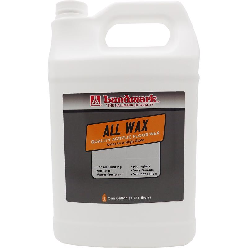 Lundmark All Wax High Gloss Anti-Slip Floor Wax Liquid 1 gal (Pack of 2)