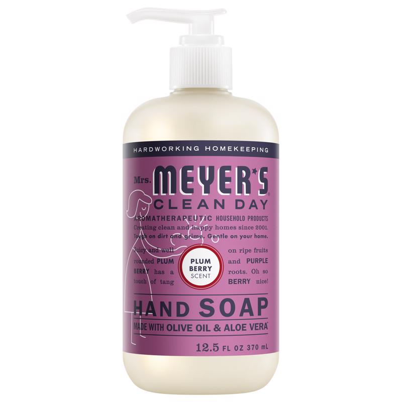 Mrs. Meyer's Clean Day Plum Berry Scent Liquid Hand Soap 12.5 oz (Pack of 6)