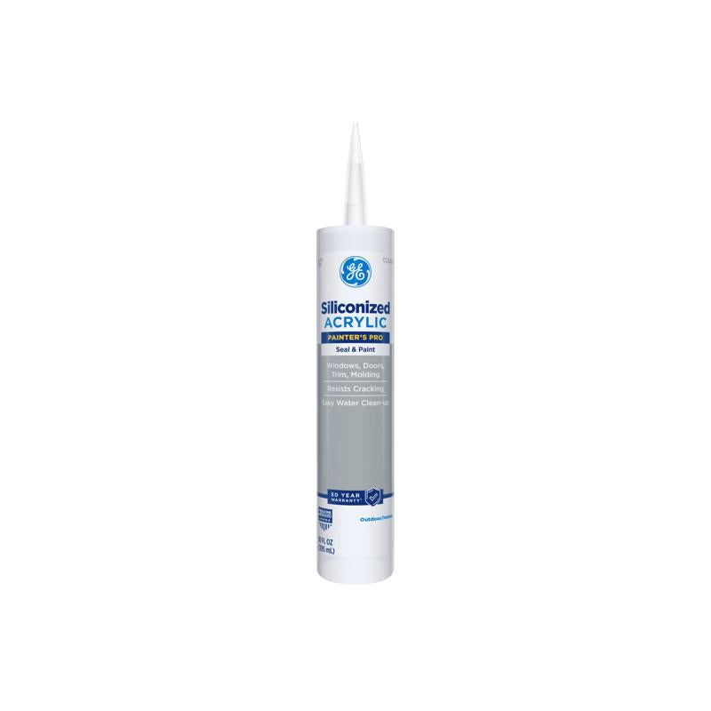 GE Painter's Pro Clear Acrylic Latex Painter's Caulk Sealant 10.1 oz (Pack of 12)