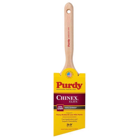 Purdy Chinex Elite Glide 3 in. Extra Stiff Angle Trim Paint Brush