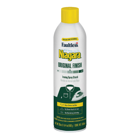 Niagara Faultless Original Scent Spray Starch Aerosol 20 oz 1 pk (Pack of 12)