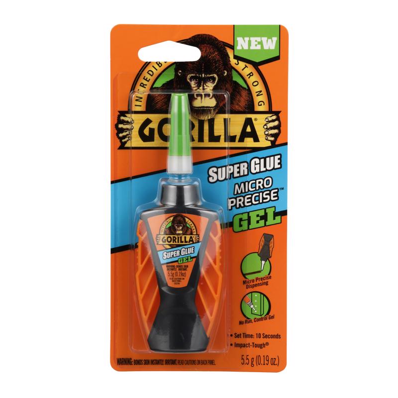 Gorilla Micro Precise High Strength Hybrid Adhesive Translucent Super Glue 5.5 gm (Pack of 6)