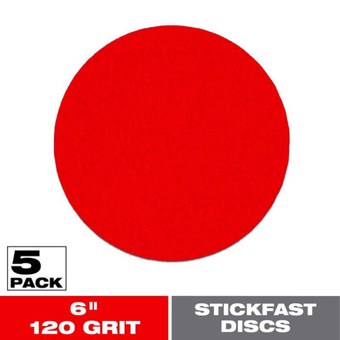 Diablo StickFast 6 in. Ceramic Blend Adhesive ROS Sanding Disc 120 Grit Fine 5 pk