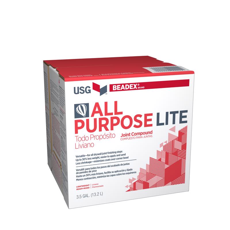 Masilla ligera para juntas USG Sheetrock blanca, 3,5 gal