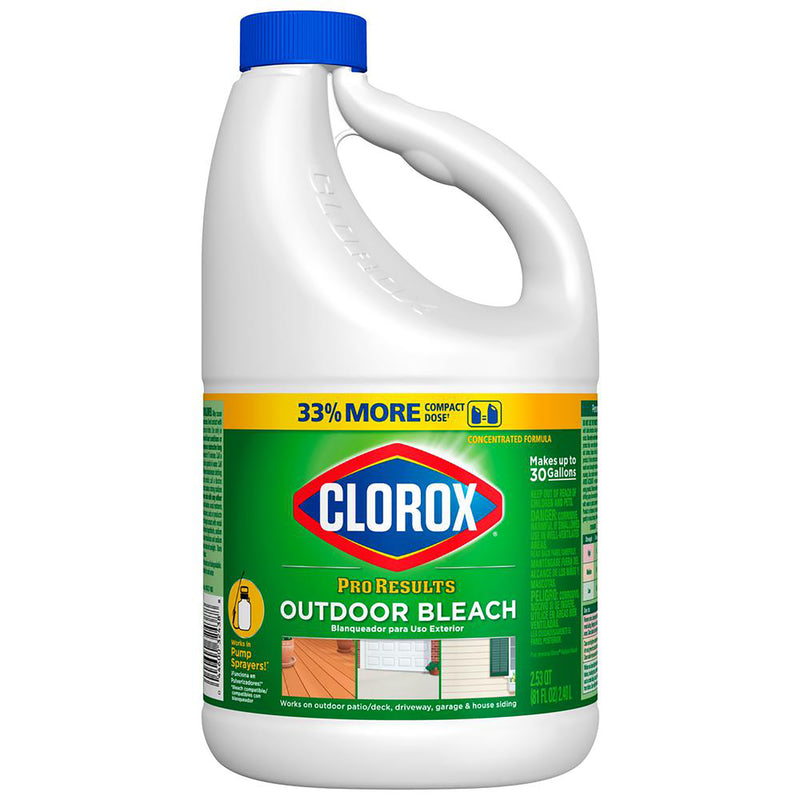 Clorox Pro Results Regular Scent Outdoor Bleach 81 oz (Pack of 6)