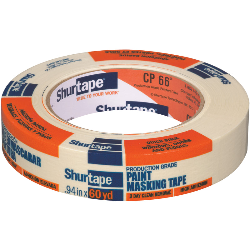 Shurtape 0.94 in. W X 60 yd L Tan High Strength Painter's Tape 1 pk (Pack of 36)