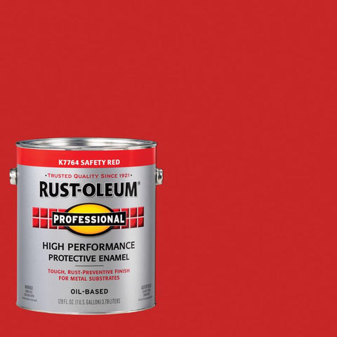Rust-Oleum Professional Indoor and Outdoor Gloss Safety Red Oil-Based Enamel Protective Paint 1 gal (Pack of 2)