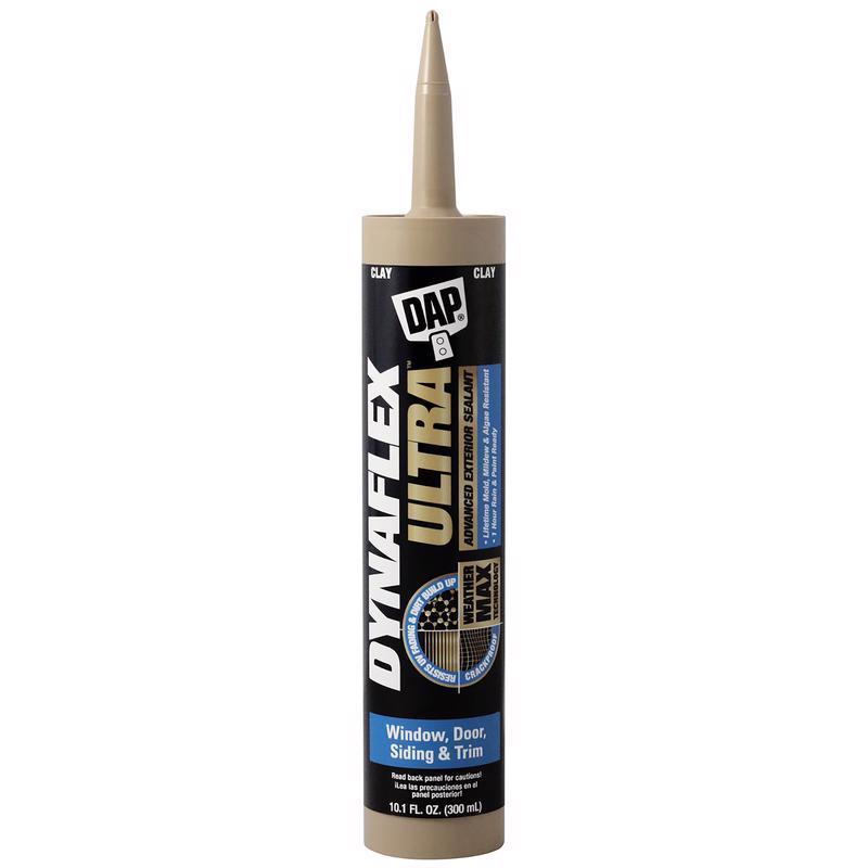 DAP Dynaflex Ultra Clay Advanced Latex Door/Siding/ Window Sealant 10.1 oz (Pack of 12)