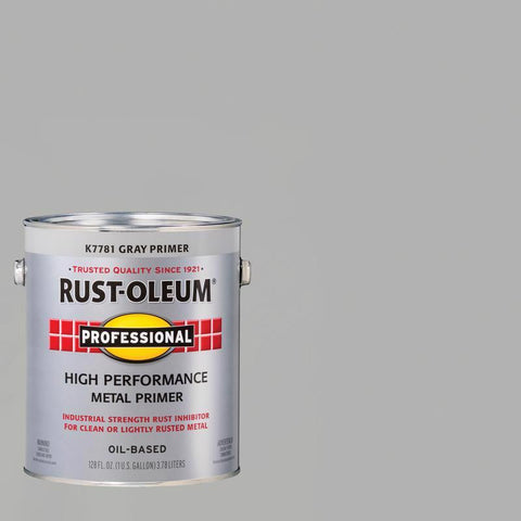 Rust-Oleum Professional Gray Flat Oil-Based Metal Primer 1 gal (Pack of 2)