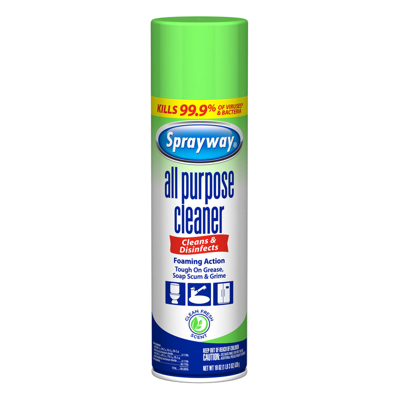 Sprayway Fresh Scent All Purpose Cleaner Foam 19 oz (Pack of 6)