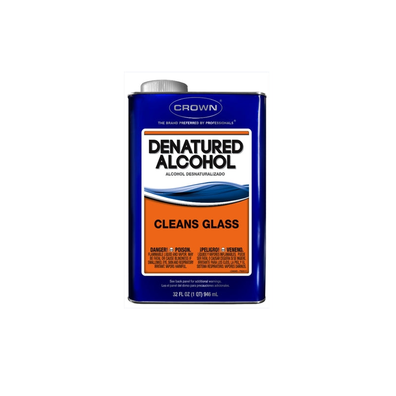 Crown Denatured Alcohol Solvent 1 qt (Pack of 6)