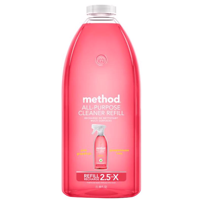 Method Pink Grapefruit Scent All Purpose Cleaner Refill Liquid 68 oz (Pack of 6)