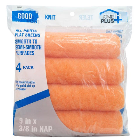 Home Plus Good Polyester Knit 9 in. W X 3/8 in. Paint Roller Cover 4 pk (Pack of 6)