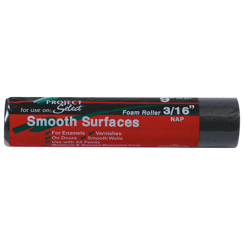 Linzer Project Select Foam 9 in. W X 3/16 in. Paint Roller Cover 1 pk (Pack of 12)