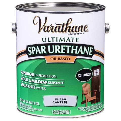 Varathane Premium Satin Clear Oil-Based Spar Urethane 1 gal (Pack of 2)